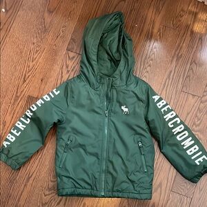 Abercrombie Green Hooded Jacket Kids 5/6